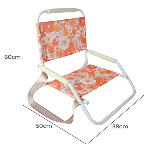 Hippie Daisies Foldable Beach Chair Temple Webster